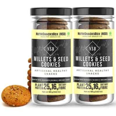 Buy Nutrisnacksbox Millet & Seeds Cookies 165 Grams X 2 Nos