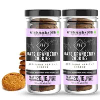 Buy Nutrisnacksbox Oats & Cranberry Cookies 165 Grams X 2 Nos