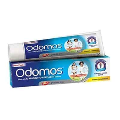 Buy Odomos Non - Sticky Mosquito Repellent Cream with Vitamin E and Almond