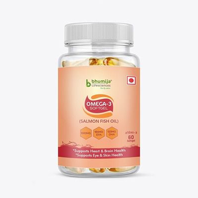 Buy Bhumija Lifesciences Omega-3 with Salmon Fish Oil 1000 mg Softgel