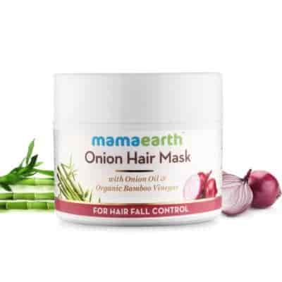 Buy Mamaearth Onion Hair Mask, For Hair Fall Control, With Onion Oil and Organic Bamboo Vinegar