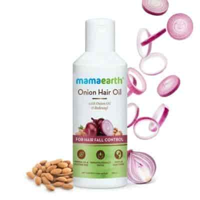Buy Mamaearth Onion Hair Oil for Hair Regrowth and Hair Fall Control with Redensyl