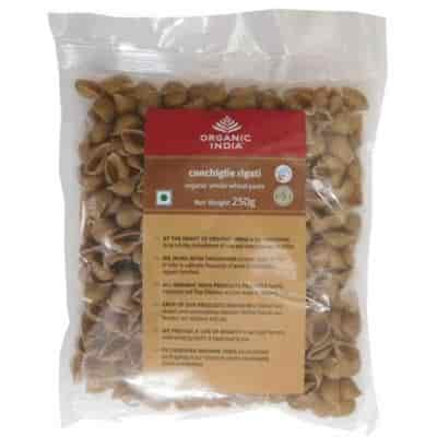 Buy Organic India Conchiglie Rigati Organic Whole Wheat Pasta