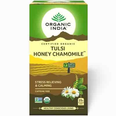 Buy Organic India Tulsi Honey Chamomile Tea Bags