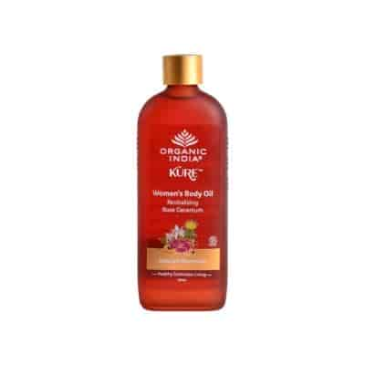 Buy Organic India Revitalising Rose Geranium Womens Body Oil