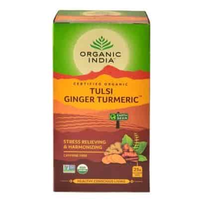 Buy Organic India Tulsi Ginger Turmeric Tea Bags