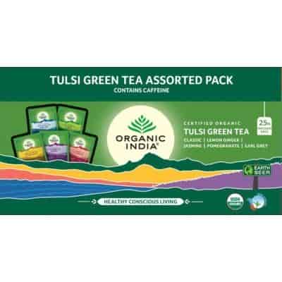 Buy Organic India Tulsi Green Tea Assorted Tea Bags