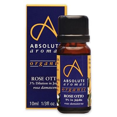 Buy Absolute Aromas Organic Rose Otto 3% in Jojoba Oil