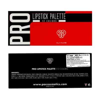 Buy paccosmetics Pro Lipstick Palette X12