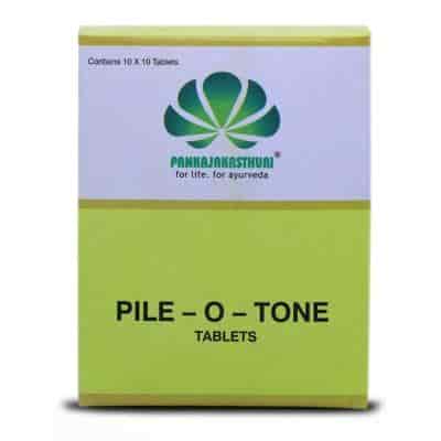 Buy Pankajakasthuri Herbals Pile - O - Tone Tablets