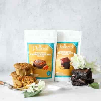 Buy Plattered Whole Wheat Carrot Cake Mix+Brownie Mix 240 Grams+220 Grams