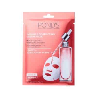Buy Ponds Wrinkle Correcting Serum Mask with Hyaluronic Acid and Avocado Extract