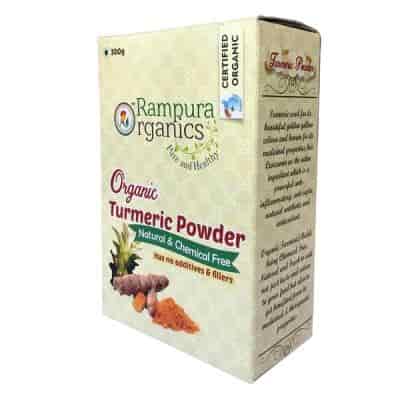 Buy Rampura Organics Certified Organic Turmeric Powder Pack of 2