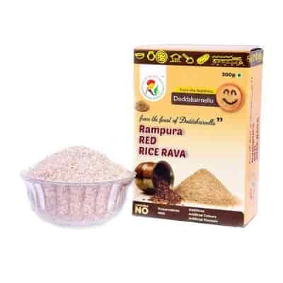 Buy Rampura Organics Red Rice Rava Pack of 3