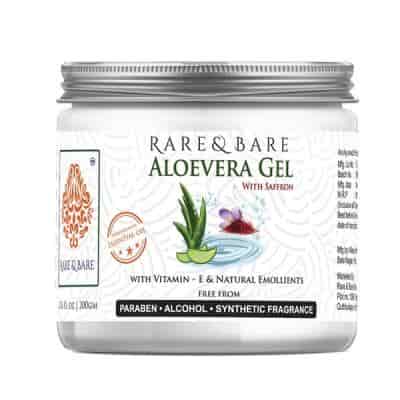 Buy Rare And Bare Aloevera Skin Gel with Saffron & Enriched with Essential Oil