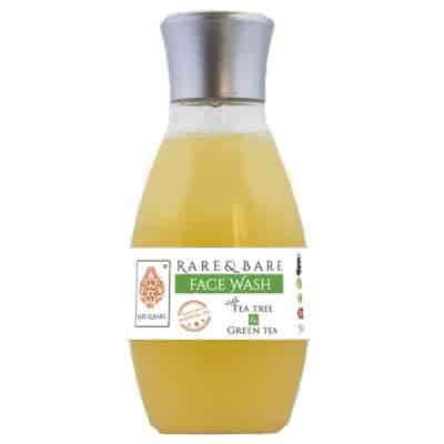 Buy Rare And Bare Tea Tree & Green Tea Face wash