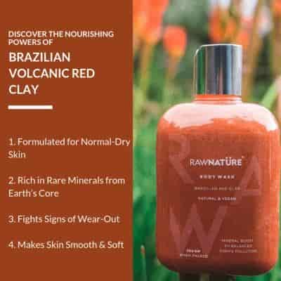 Buy Raw Nature Brazilian Red Clay Body Wash