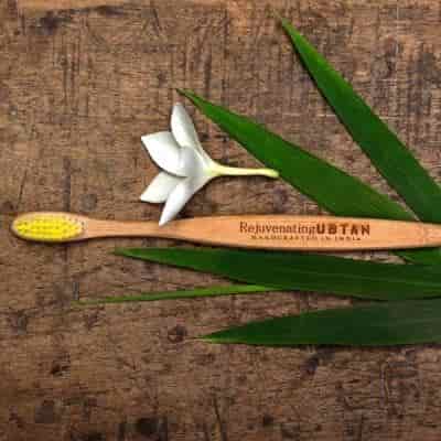 Buy Rejuvenating Ubtan Bamboo Toothbrush Pack of 2