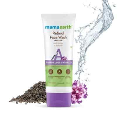 Buy Mamaearth Retinol Face Wash with Retinol & Bakuchi for Fine Lines and Wrinkles