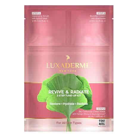 Buy Luxaderme Revive and Radiate Mask 3 Step Tune up Kit