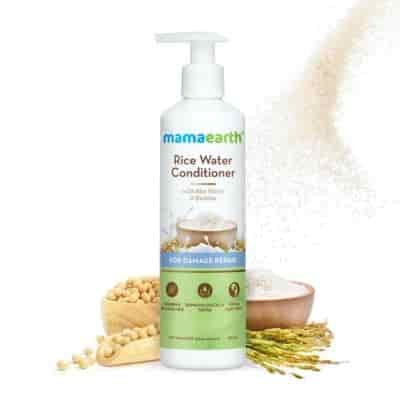 Buy Mamaearth Rice Water Conditioner with Rice Water & Keratin for Damaged, Dry and Frizzy Hair
