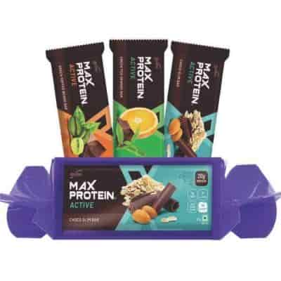 Buy RiteBite Max Protein Assorted Protein Bar Pack of 3 GreeCoffee Beans Choco Slim & Green Tea Orange