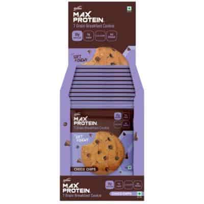 Buy RiteBite Max Protein Choco Chips Cookies Pack of 12
