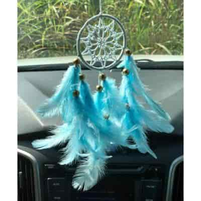 Buy Rooh Dream Catchers Baby Blue Crochet Car Hanging Handmade Hangings for Positivity