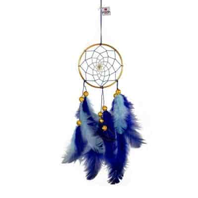 Buy Rooh Dream Catchers Blue & Brass Small Handmade Hangings