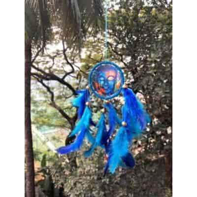 Buy Rooh Dream Catchers Buddha Blue Canvas Car Handmade Hangings