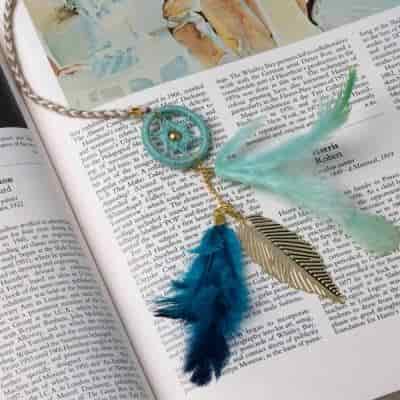 Buy Rooh Dream Catchers Vintage Blue Bookmark Handmade Hangings for Positivity