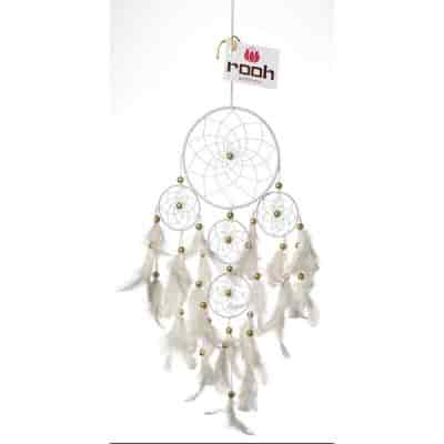Buy Rooh Dream Catchers White 4 tier Handmade Hangings