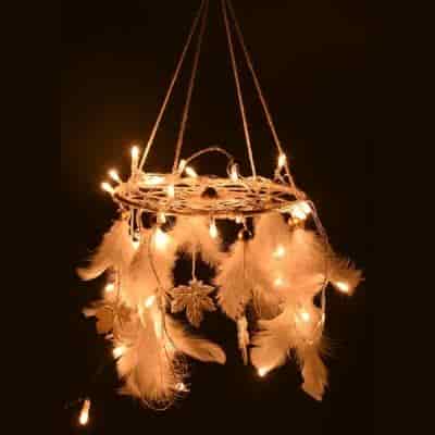 Buy Rooh Dream Catchers White Light Handmade Hangings for Positivity