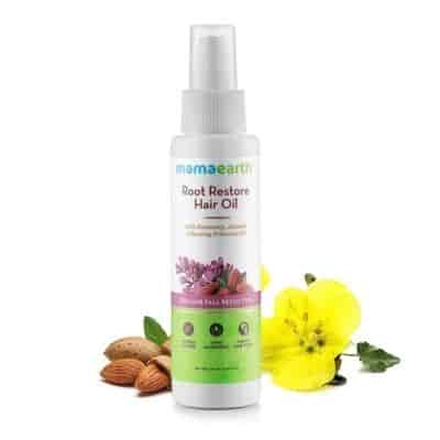 Buy Mamaearth Root Restore Hair Oil for hair fall reduction