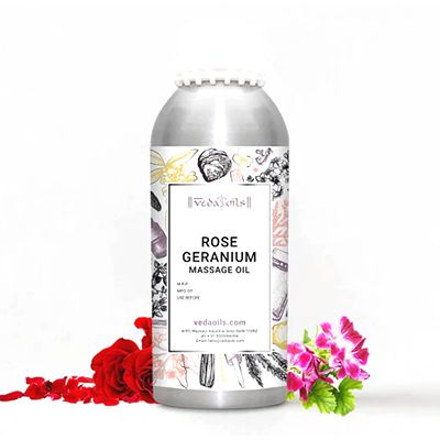 Buy VedaOils Rose Geranium Massage Oil