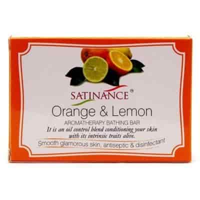 Buy Satinance Citrus Orange and Lemon Aromatherapy Bathing Bar