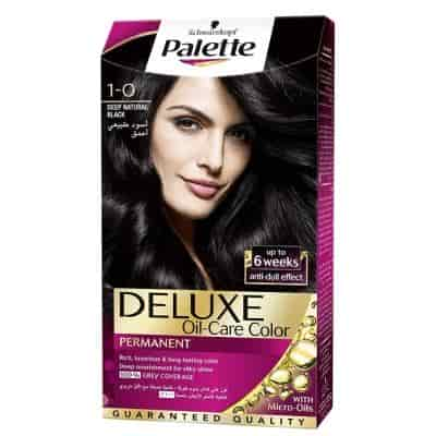 Buy Schwarzkopf Palette Deluxe Intense Oil Care Color 1 - 0 Deep Natural Black