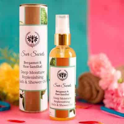 Buy Seer Secrets Bergamot & Raw Sandhal Deep Moisture Replenishing Bath & Shower Oil