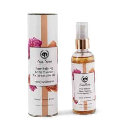 Buy Seer Secrets Honey & Geranium Pore Refining Multi Cleanser For Dry Skin