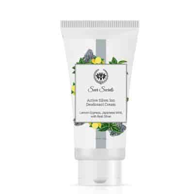 Buy Seer Secrets Lemon Cypress Japanese Mint Active Silver Ion Deodorant Cream Tube