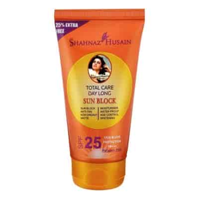 Buy Shahnaz Husain Total Care Day Long Sun Block SPF 25