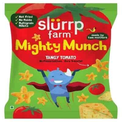 Buy Slurrp Farm Healthy Snacks Mighty Puff Tangy Tomato Pack of 10