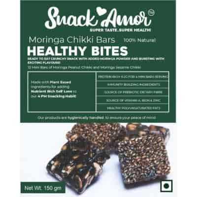 Buy SnackAmor Moringa Chikki Bars Pack of 2