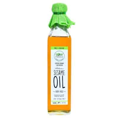 Buy Sow Fresh USDA Certified Cold Pressed Sesame Oil