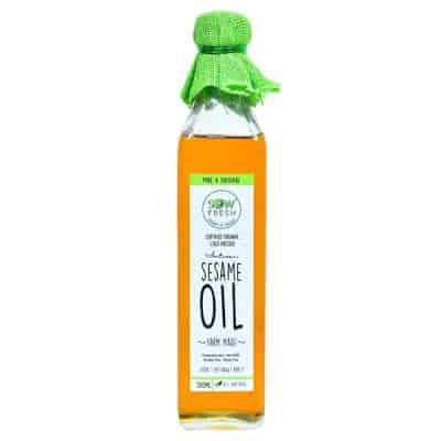 Buy Sow Fresh USDA Certified Cold Pressed Sesame Oil