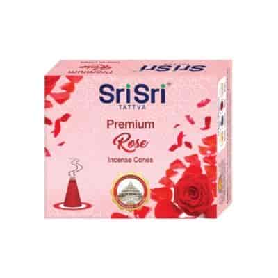 Buy Sri Sri Tattva Premium Rose Incense Cones