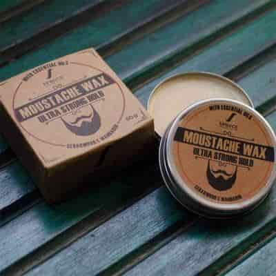 Buy St Beard Beard & Moustache Wax For Ultra Strong Hold Bergamot & Lavender