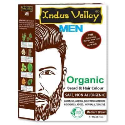 Buy St Beard Men Organic Beard & Hair Color Medium Brown
