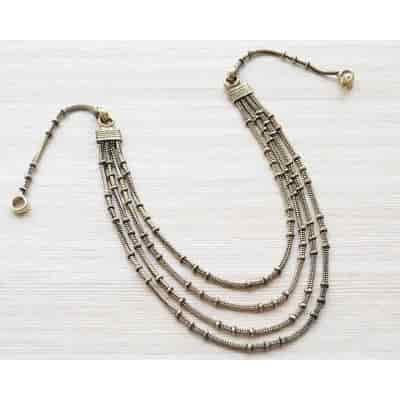 Buy Strands Antique Gold Multi Strand Necklace