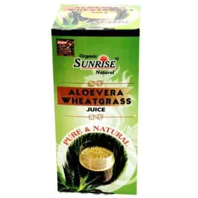 Buy Sunrise Aloe Vera Wheat Grass Juice